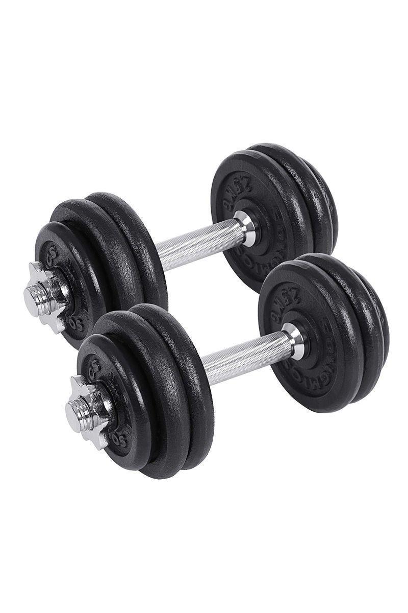 Set 30 KG Barra Armable + Discos Metal-2