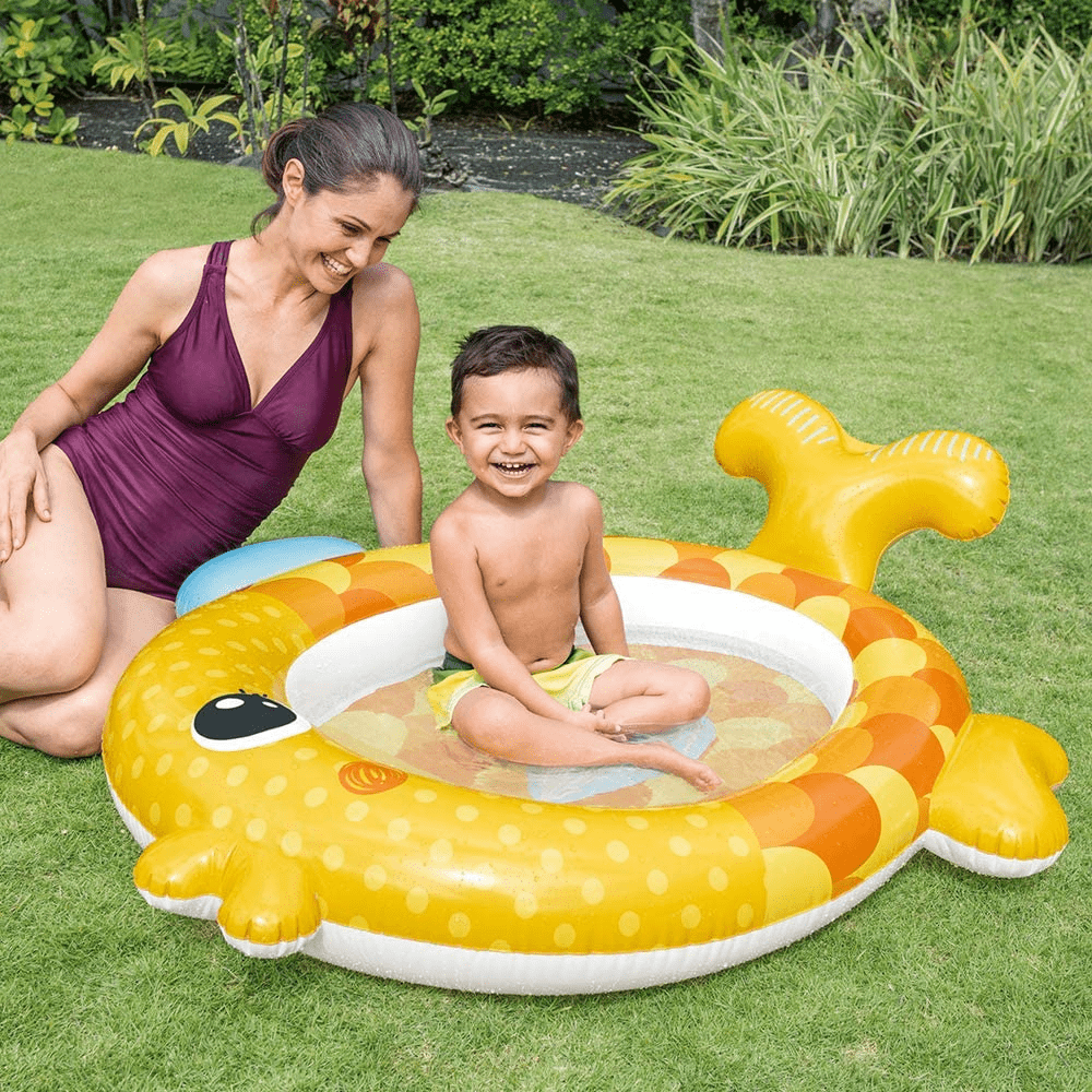 Piscina Niño Inflable Pez 140x124x34 Cm-2
