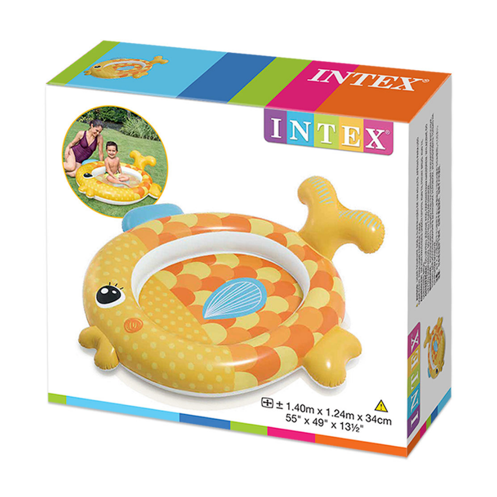 Piscina Niño Inflable Pez 140x124x34 Cm-1