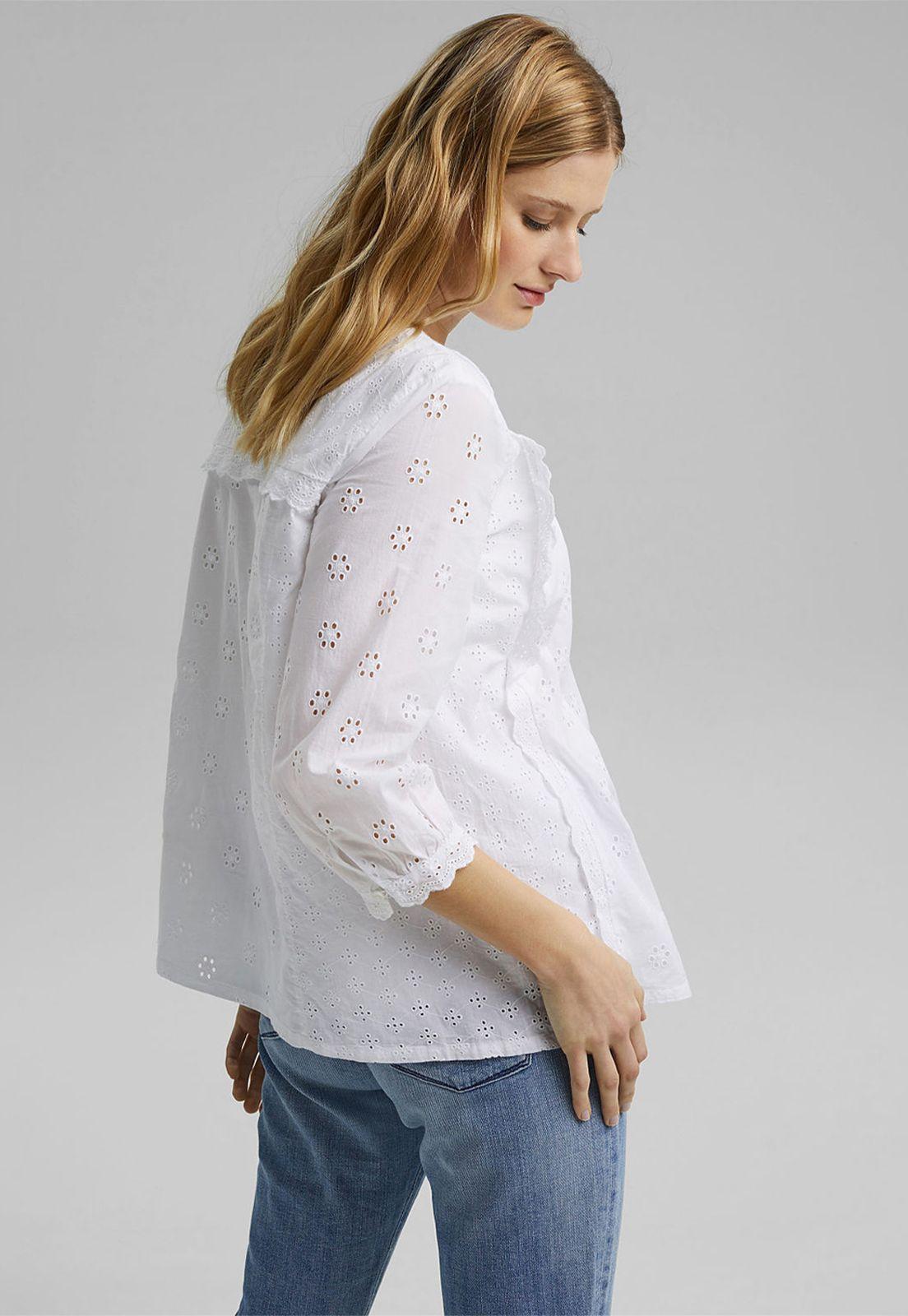 Blusa Mujer Manga Larga Con Bordado Esprit-1