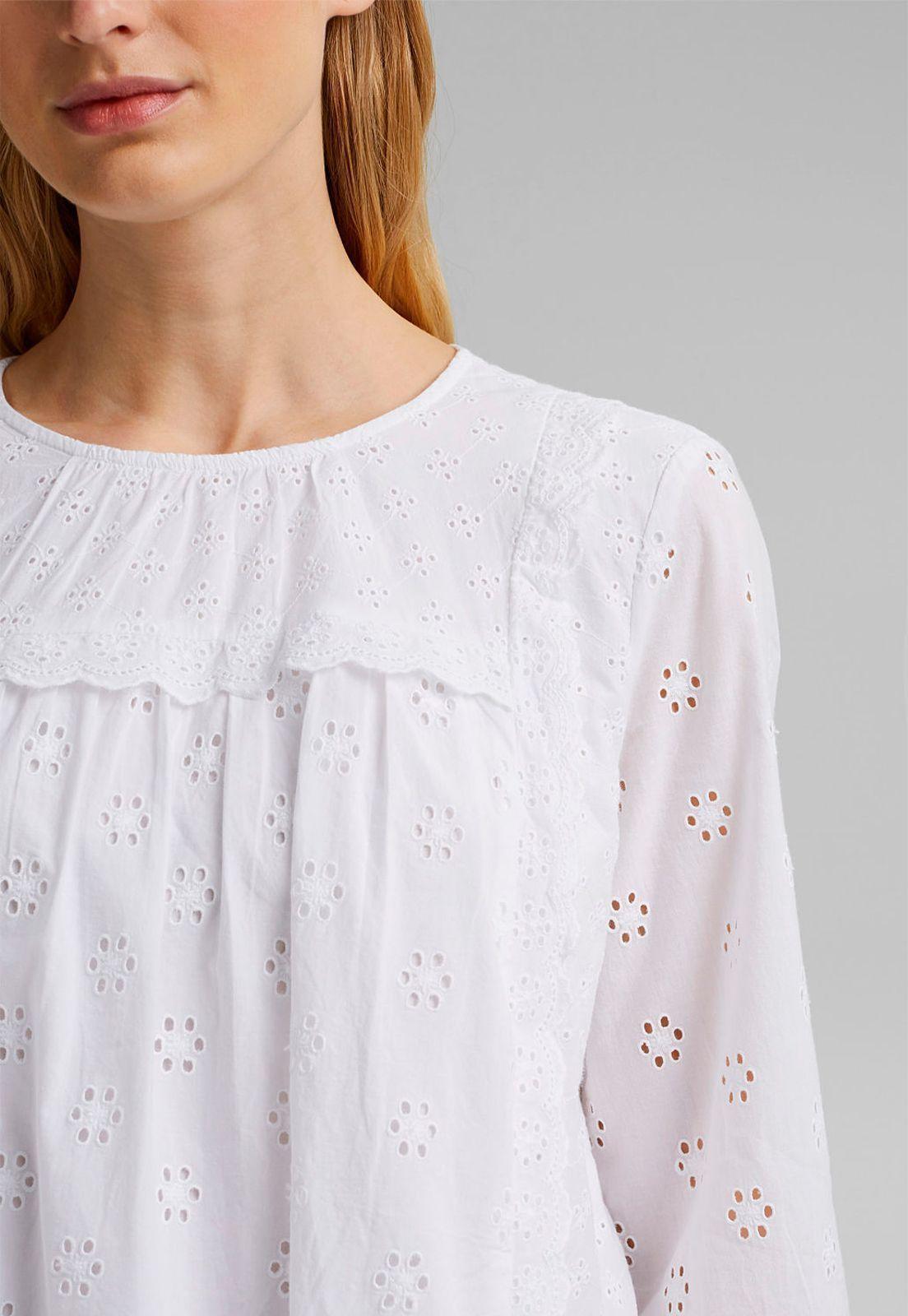 Blusa Mujer Manga Larga Con Bordado Esprit-2