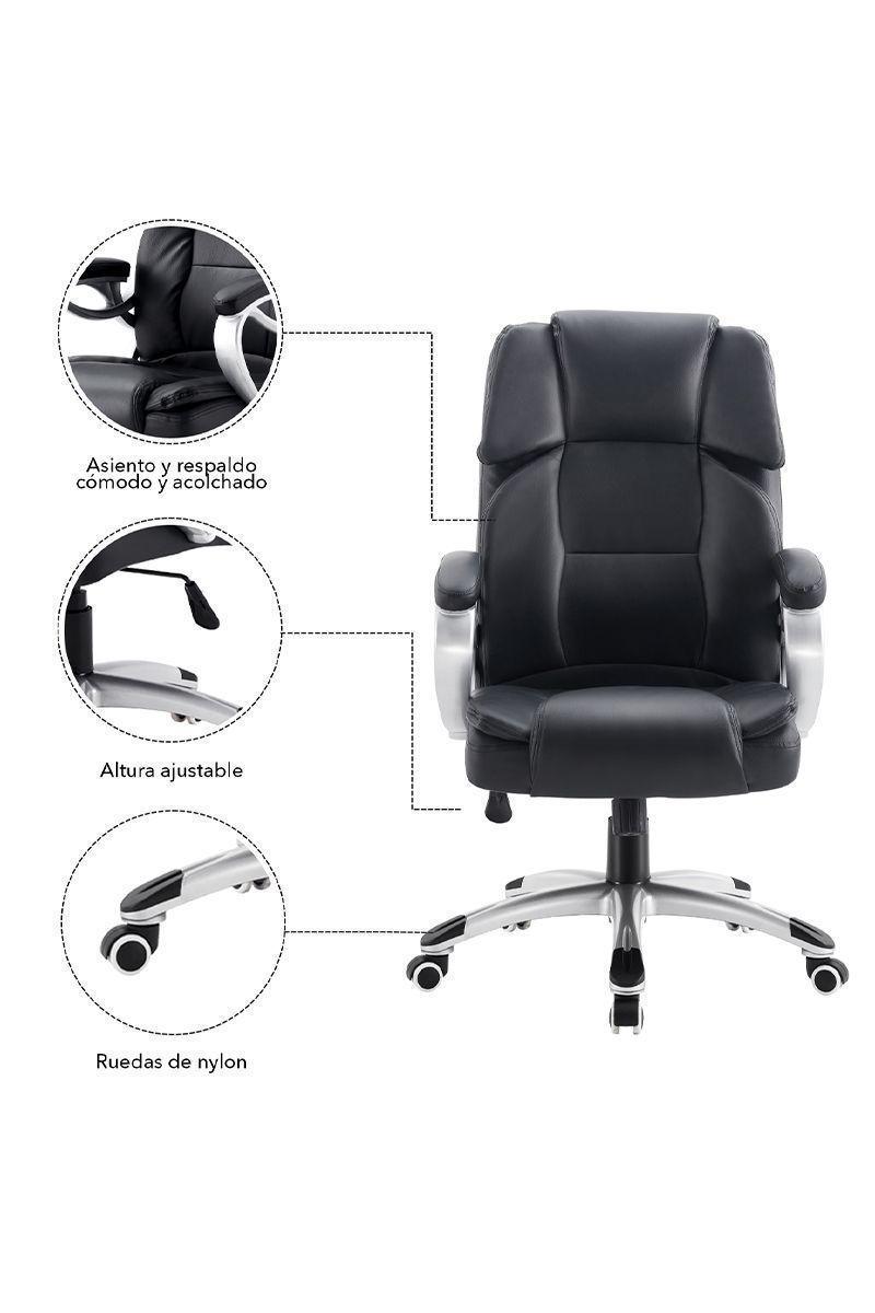 Silla de Oficina Ejecutiva Director Negro-4