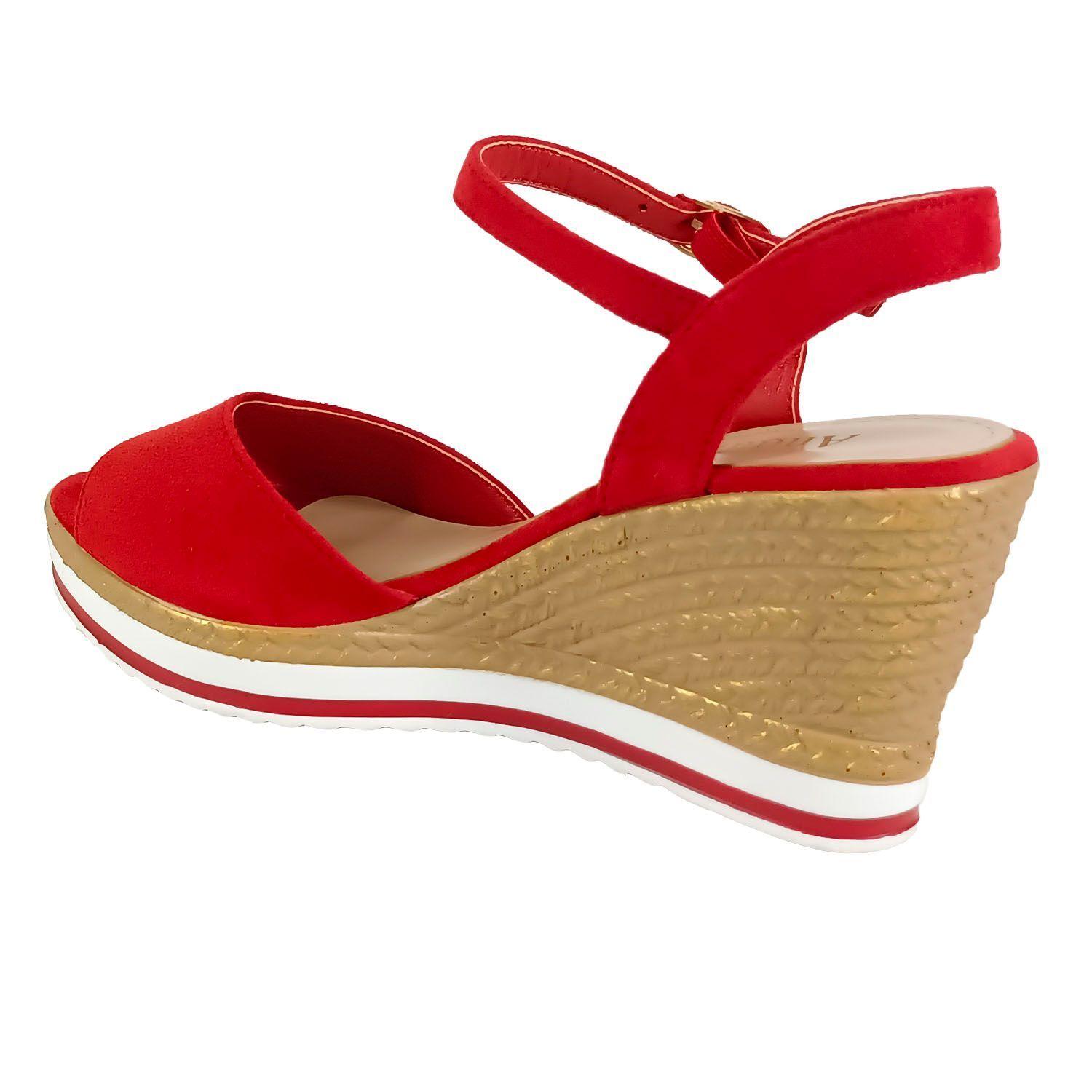 Sandalias de Mujer 830 Rojo-3