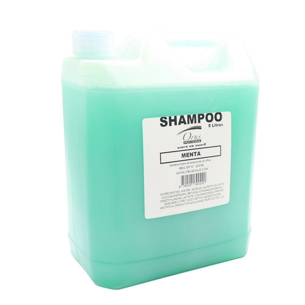 Shampoo profesional Orus menta sin sodio 5L-1