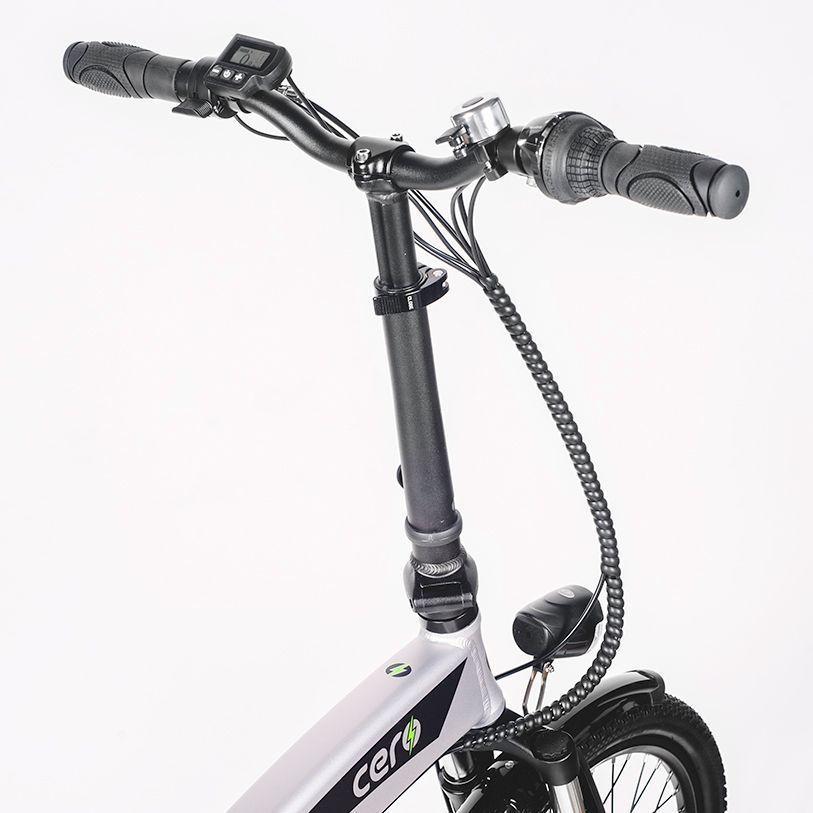 Bicicleta Eléctrica Cero M1 Gris Plata-2
