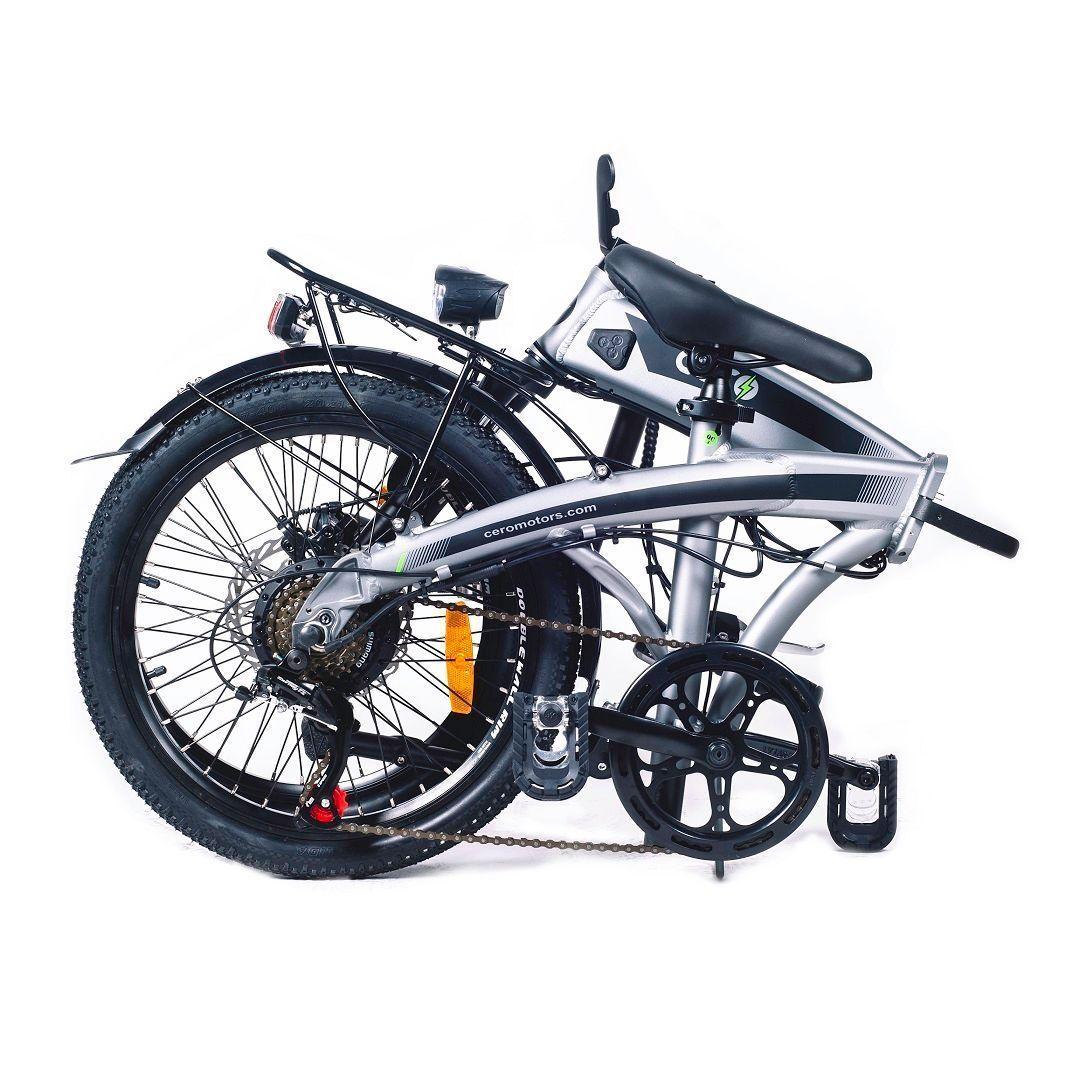 Bicicleta Eléctrica Cero M1 Gris Plata-3