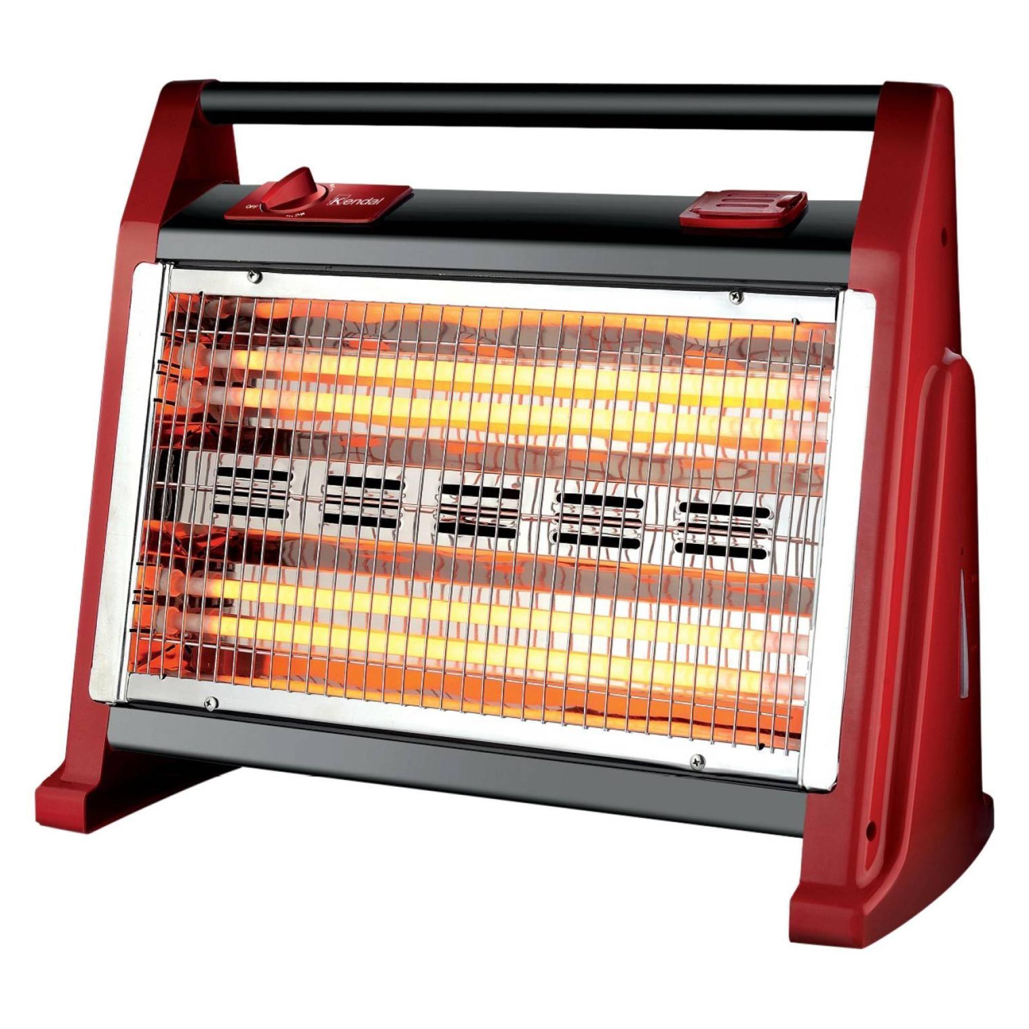Estufa Calefactor Electrico De Cuarzo 1600W 2N Rojo KC-160AS Kendal-3