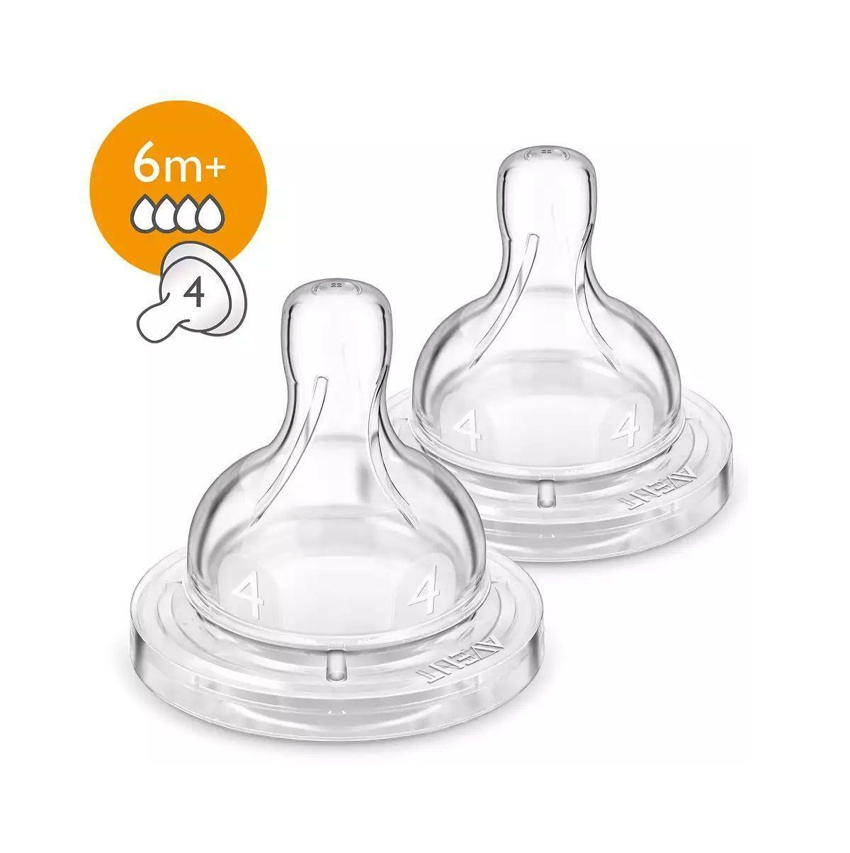 Tetina Anti-Colic Philips Avent 6m Flujo Rapido-1