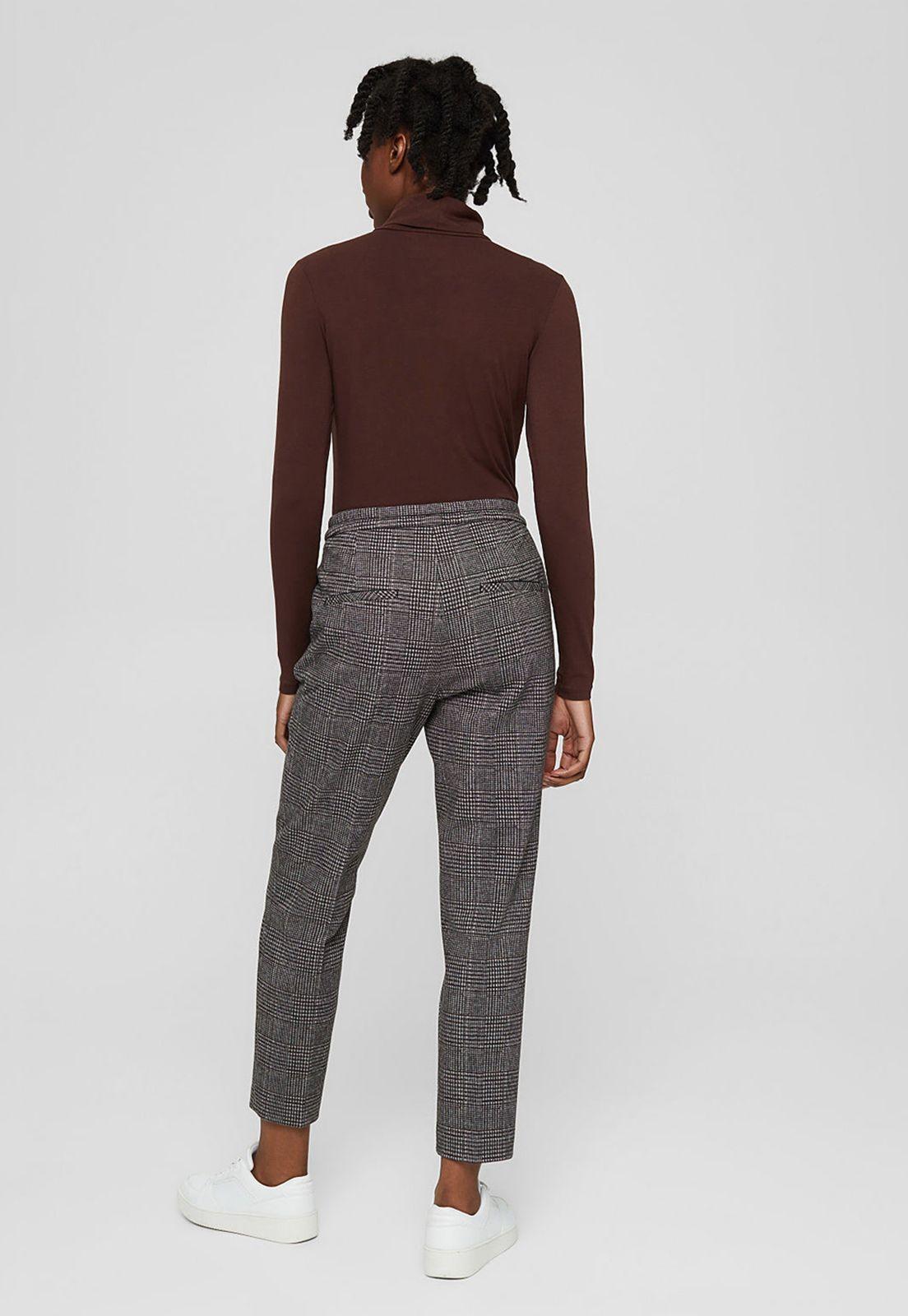 Pantalón Mujer Cuadros Principe De Gales Esprit-1