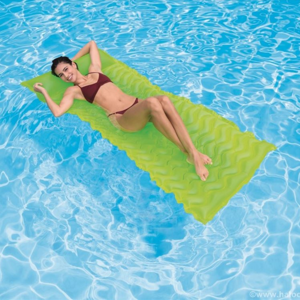 Flotador Inflable 229x86 Cm Tote-n-Float Verde-1
