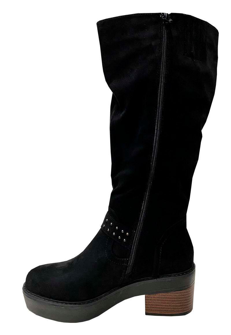 Botín Gamuza Ecológica ZAW97 Negro -4