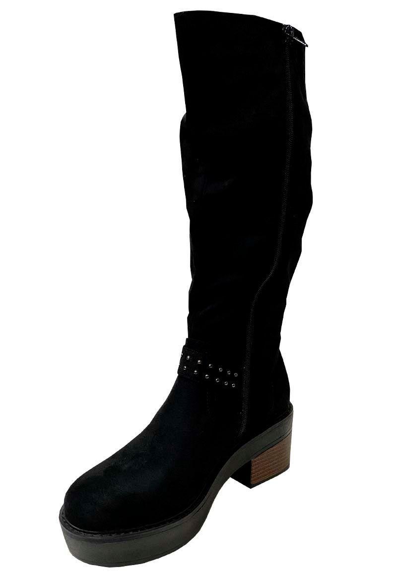 Botín Gamuza Ecológica ZAW97 Negro -3