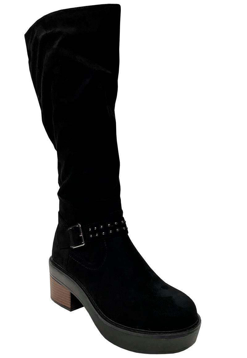 Botín Gamuza Ecológica ZAW97 Negro -1