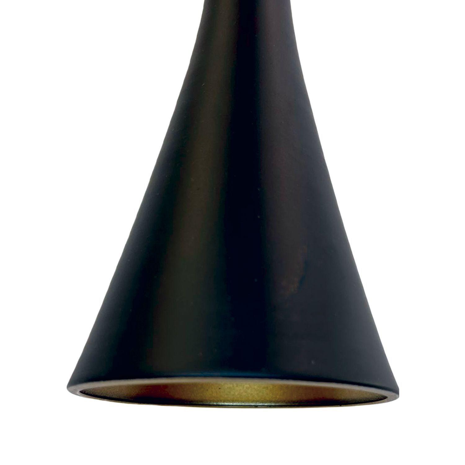 Lámpara Colgante Triple E-27 Diseño Moderno Negro-3