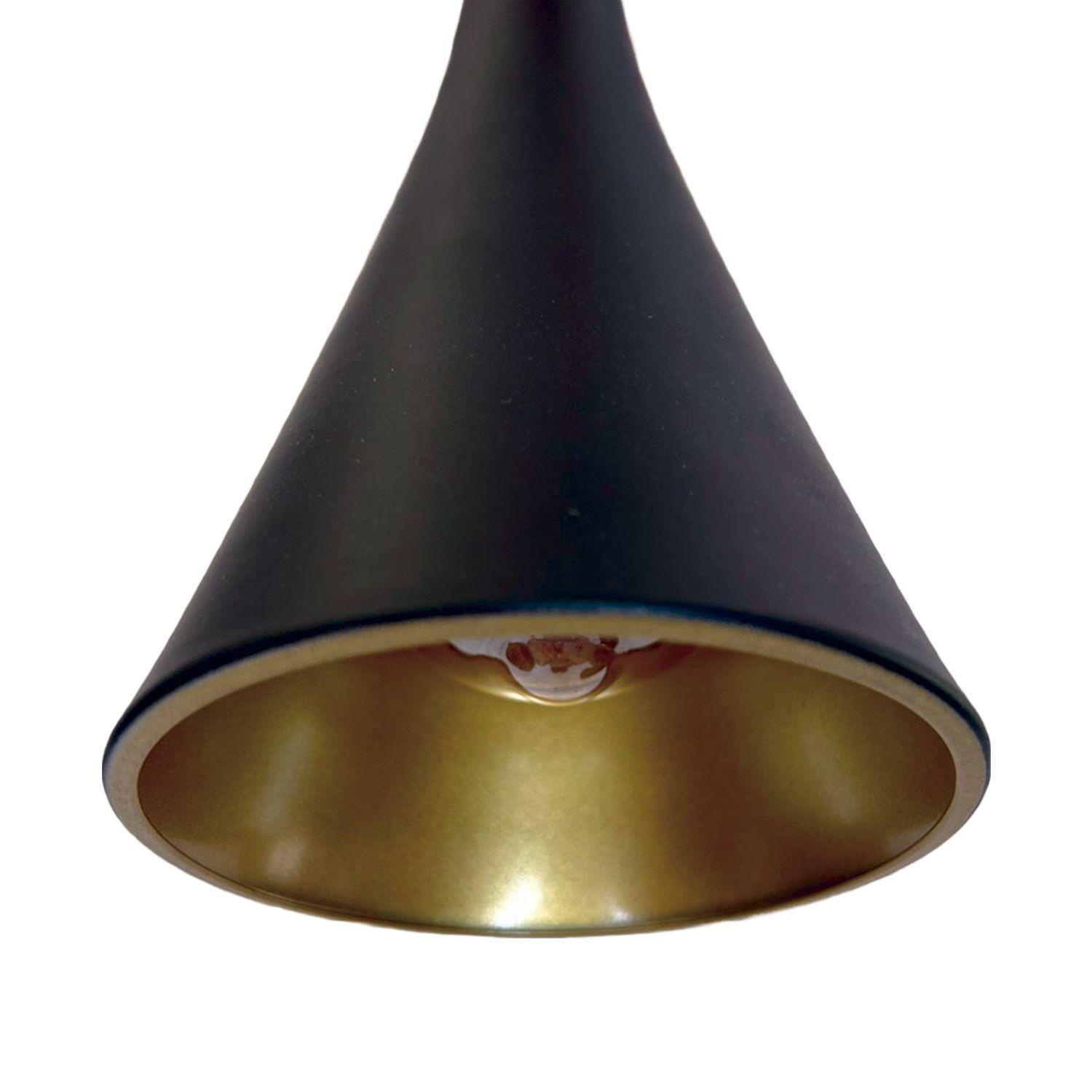 Lámpara Colgante Triple E-27 Diseño Moderno Negro-4
