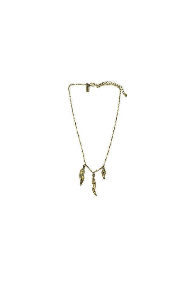 Collar Corto Dorado Organic Shapes Humana-0