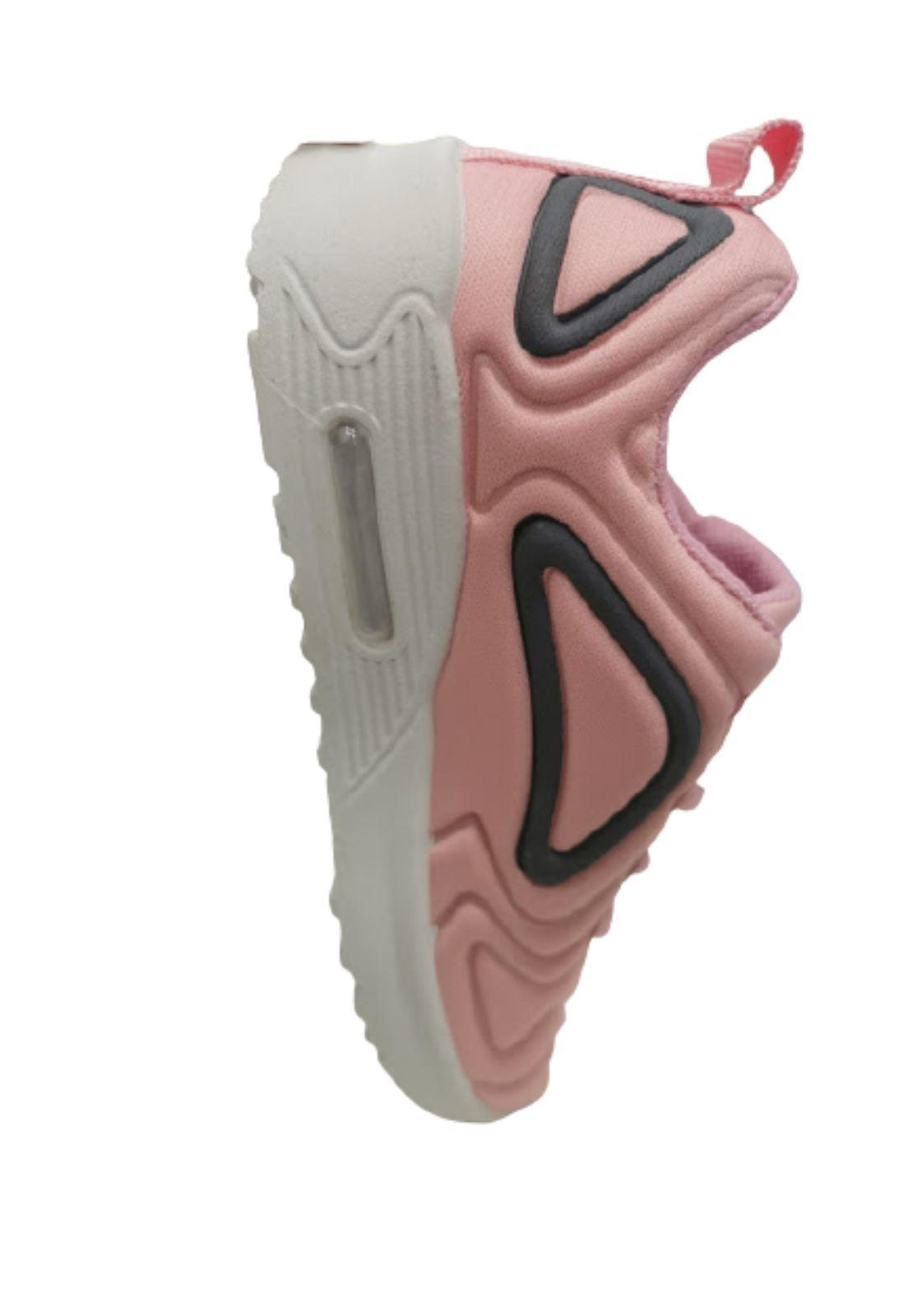 Zapatilla Deportiva Rosado Niña Cordones -3