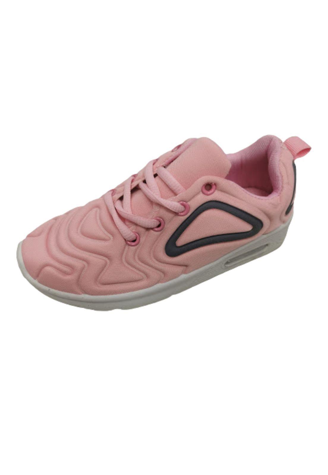 Zapatilla Deportiva Rosado Niña Cordones -0