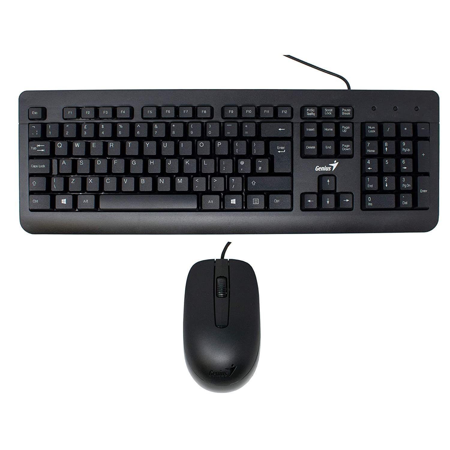 Kit Combo Teclado y Mouse KM-160 Cableado-4