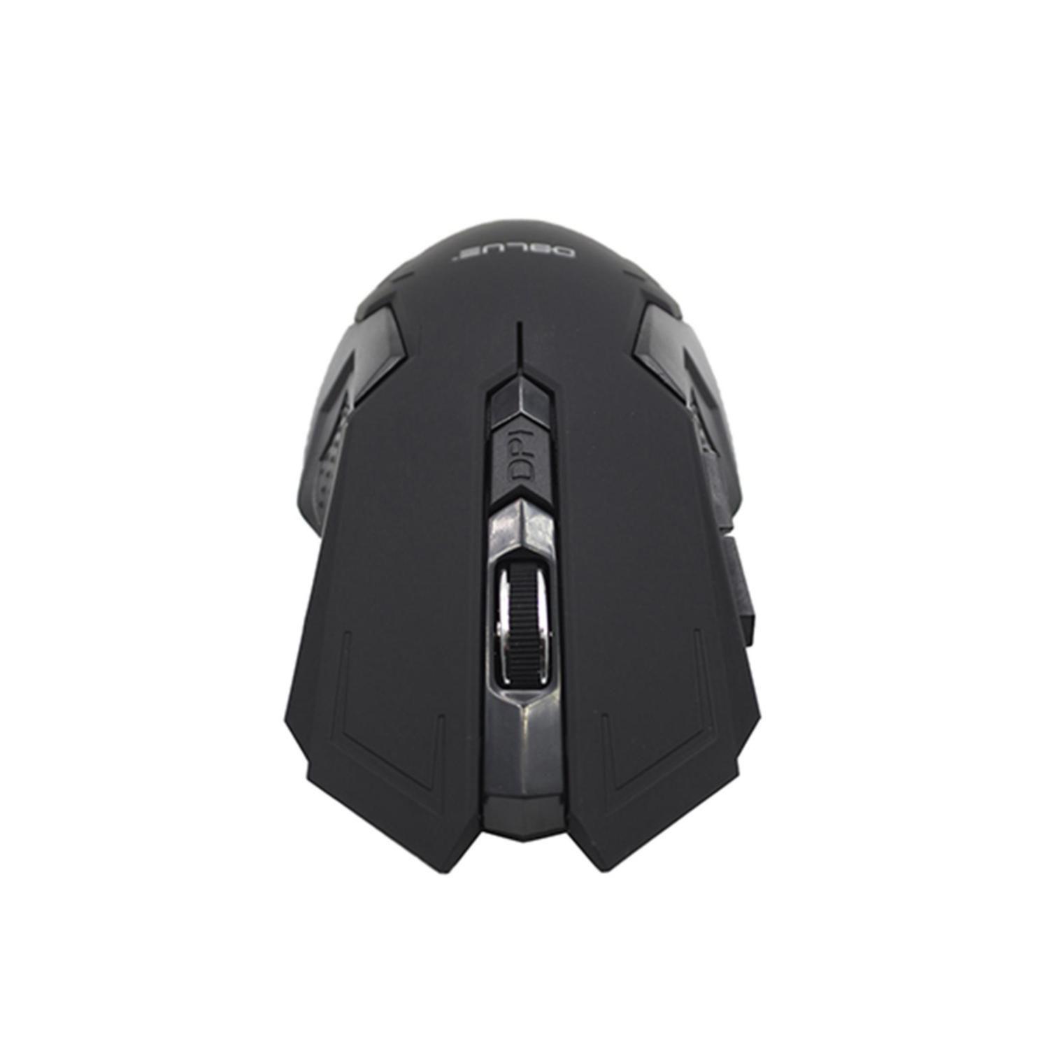 Mouse Inalámbrico Optico 6D 1000DPI Negro Dblue-2