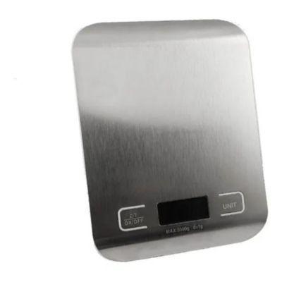 Pesa Cocina Digital Balanza maximo 5kg Plateado bascula-2