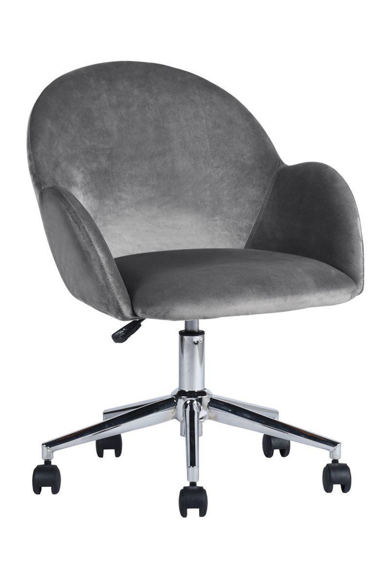 Silla Chiozza Oficina Terciopelo Gris-0