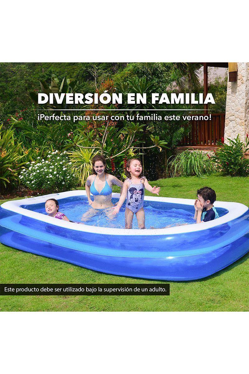 Piscina Inflable 1075 L 50x183x305 cm Azul-4