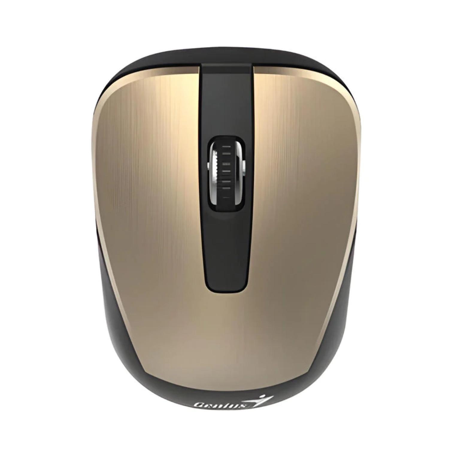 Mouse Inalambrico USB 3B Ambidiestro Dorado NX-7015 Genius-0