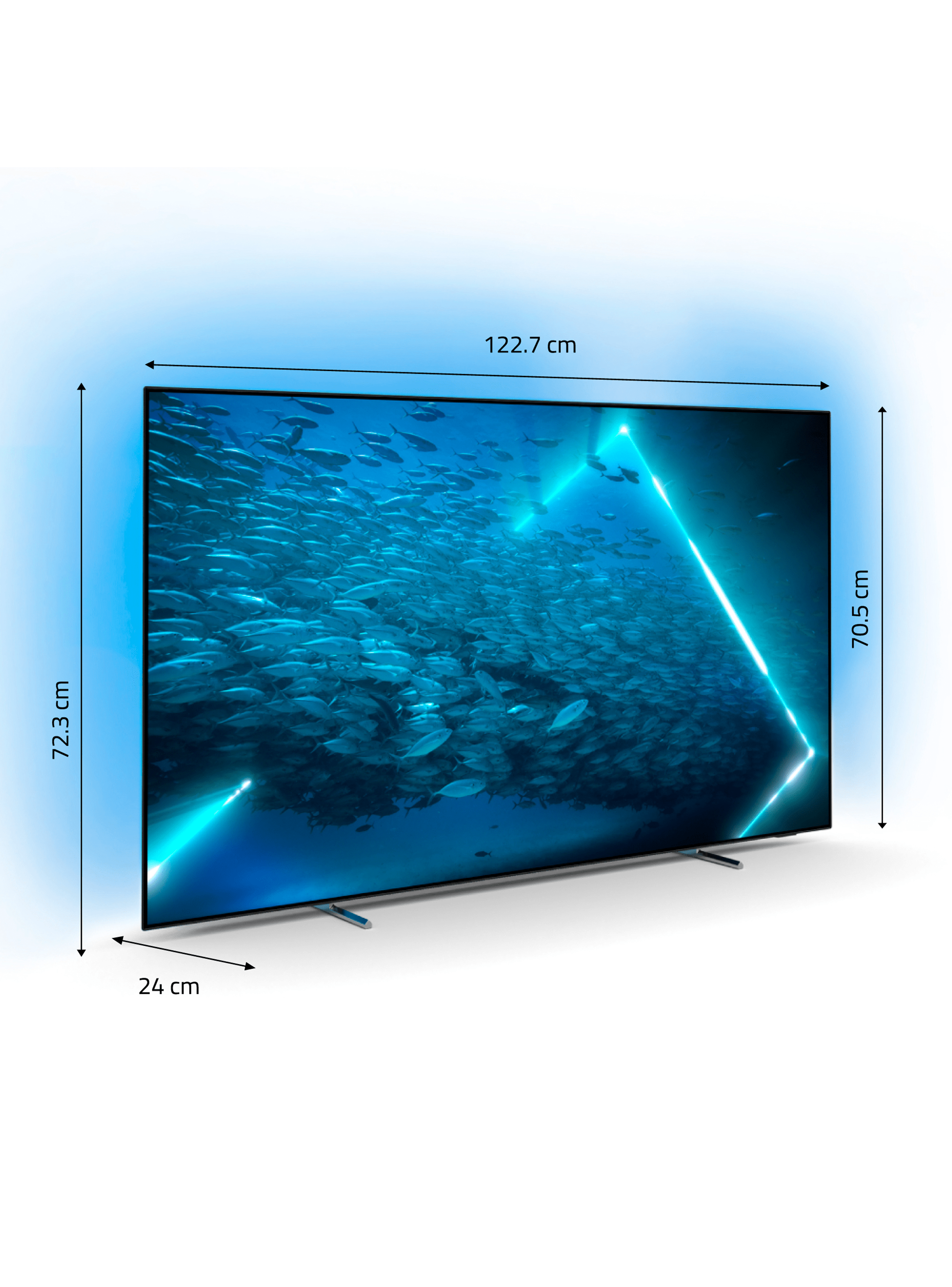 OLED Philips Ambilight 55” UHD 4K 55OLED707 -2