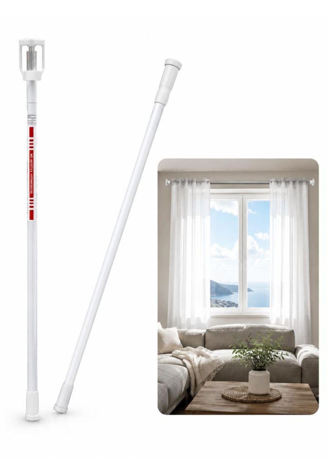 Barra Extensible Cortina Ducha 110-200 cm Acero Cromado-3