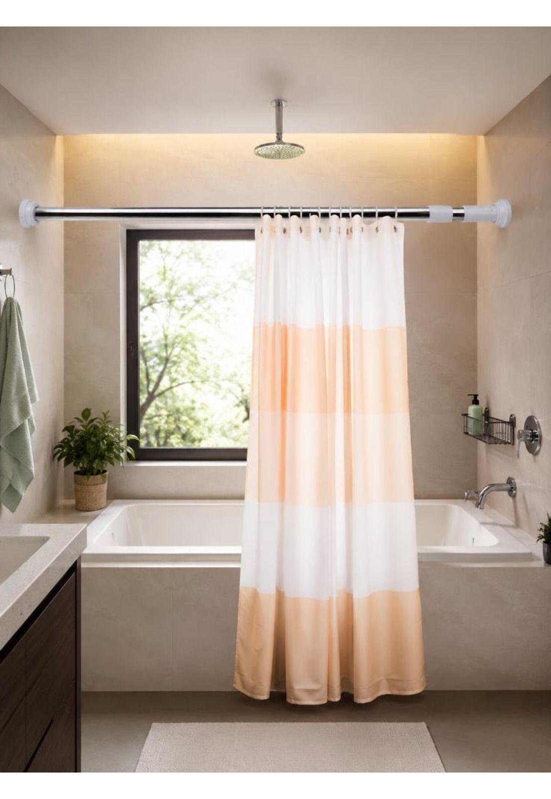 Barra Extensible Cortina Ducha 110-200 cm Acero Cromado-4