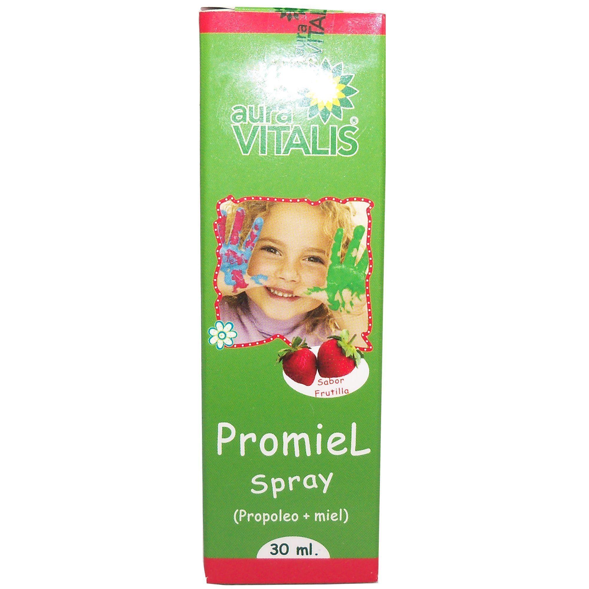 2 X AURA VITALIS PROMIEL INFANTIL - FRUTILLA SPRAY 30ML-3