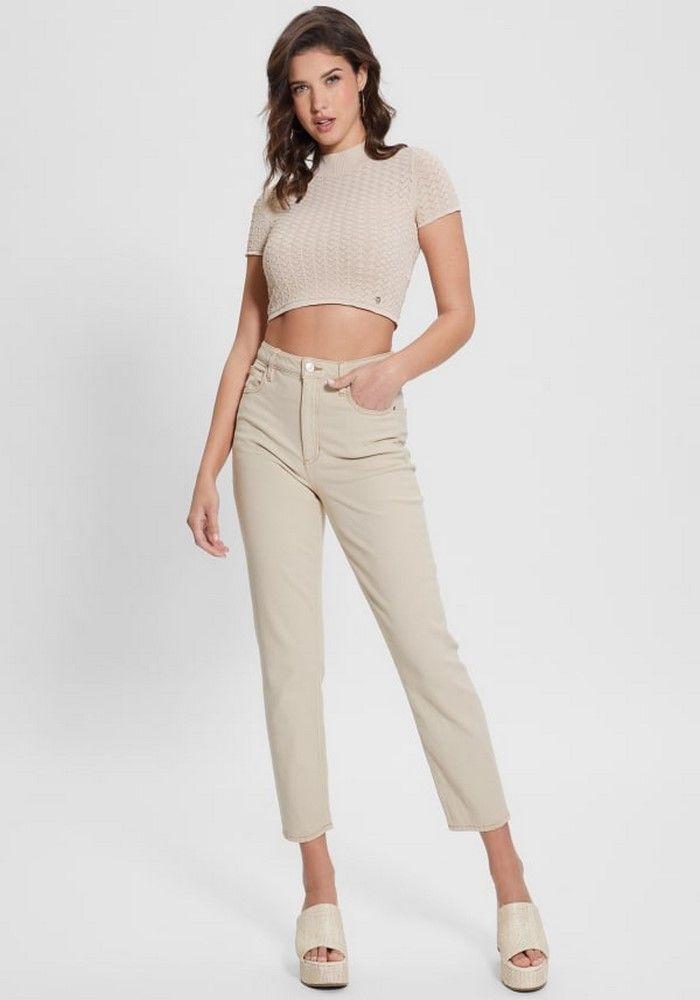 Jeans Guess Mom Jean F02R Beige-0