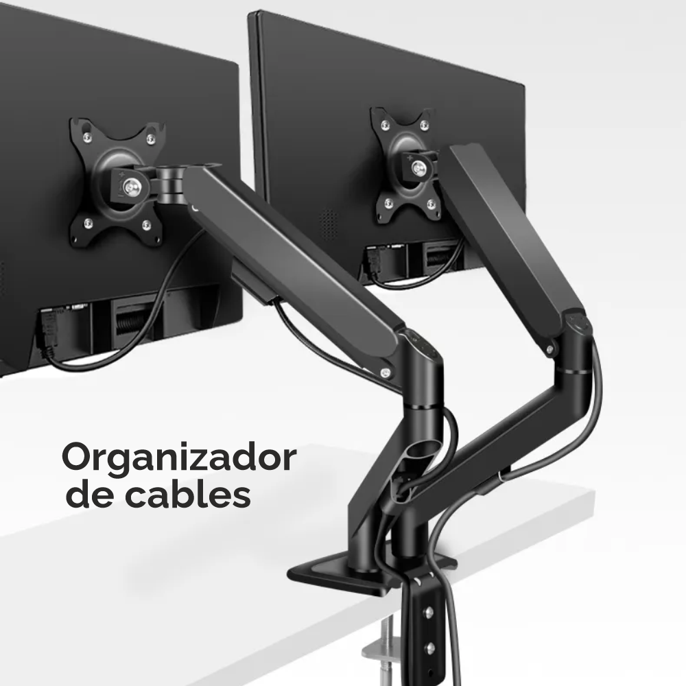 Soporte para Doble Monitor con Neumático, 10″- 32″, uso escritorio-2