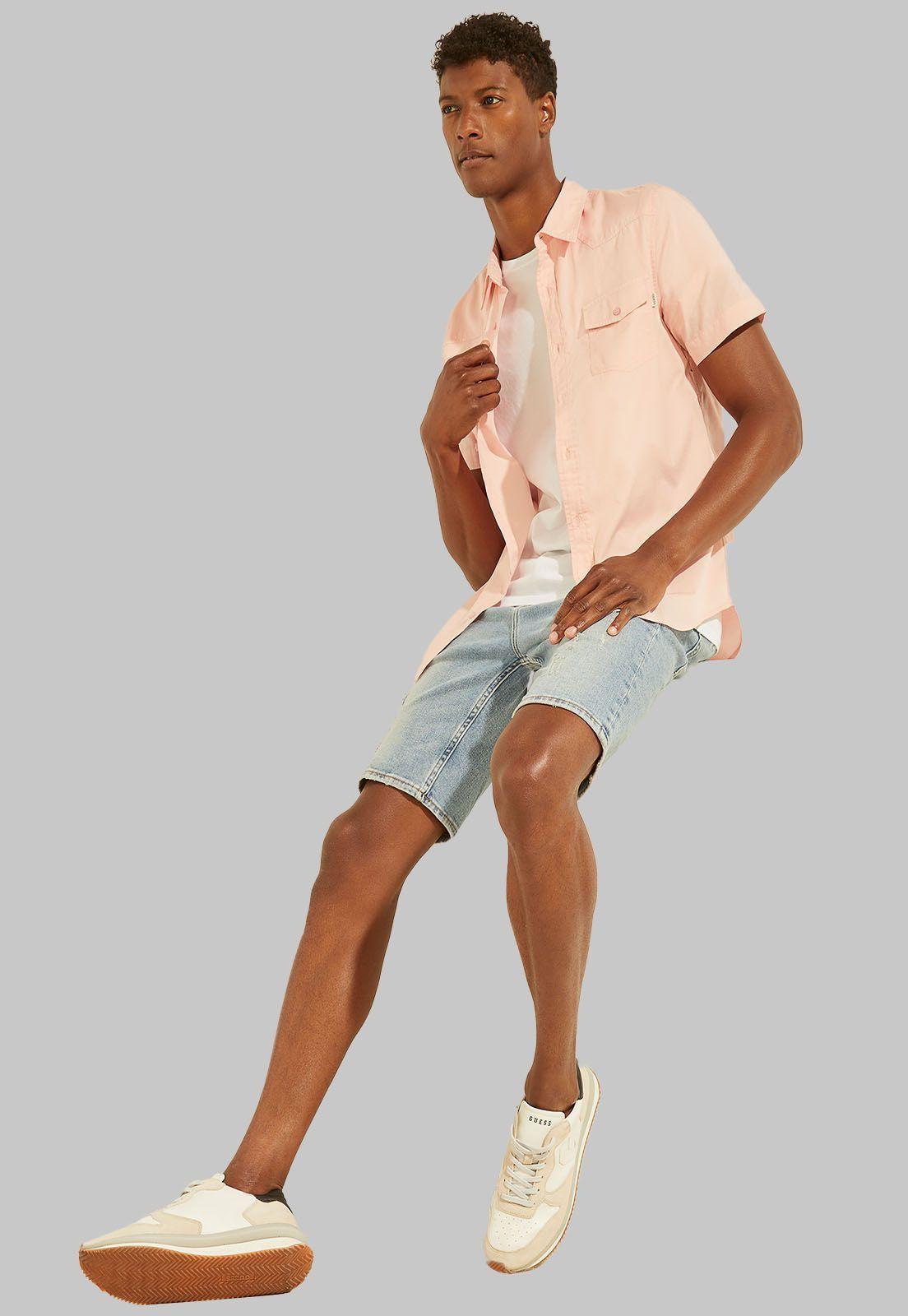 Camisa Es Ss Nottingham Western Shirt Guess-1