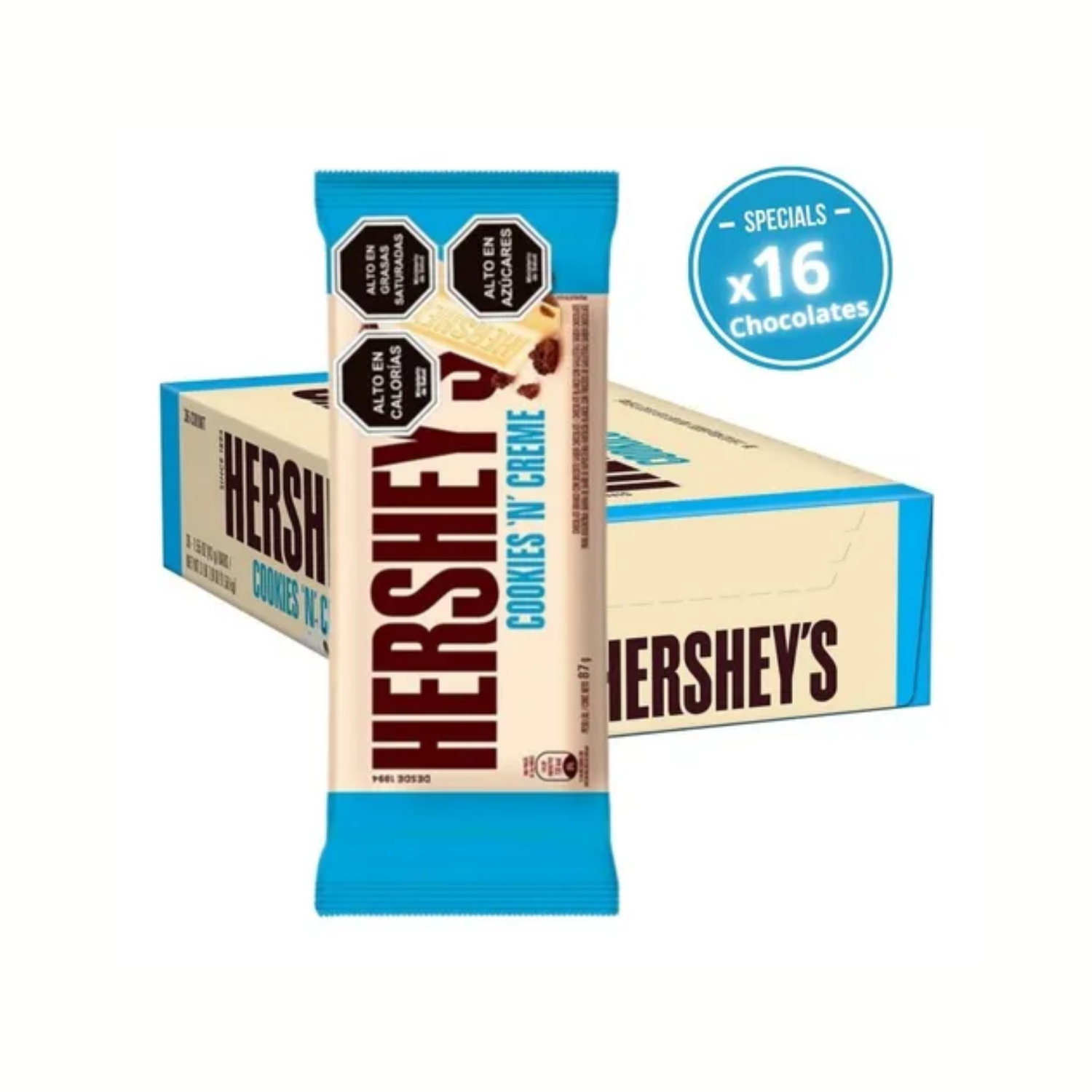 Chocolate Hershey's Cookies N Creme Caja X16 Chocolates-0