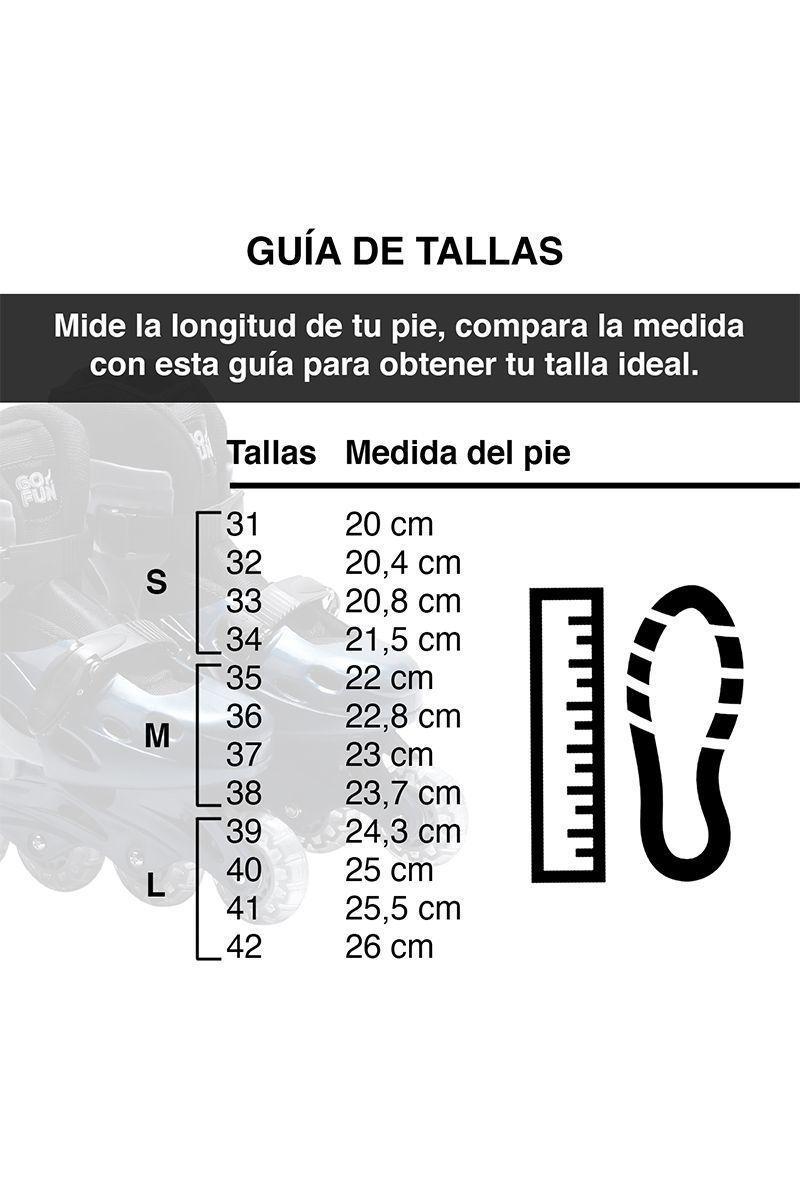 Patines Talla M Modelo BW-501 Gris-4