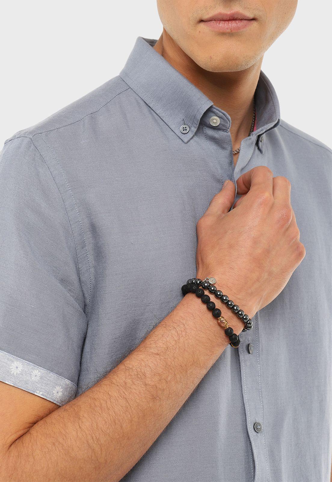 Camisa Manga Corta Print Flores Guy Laroche-2