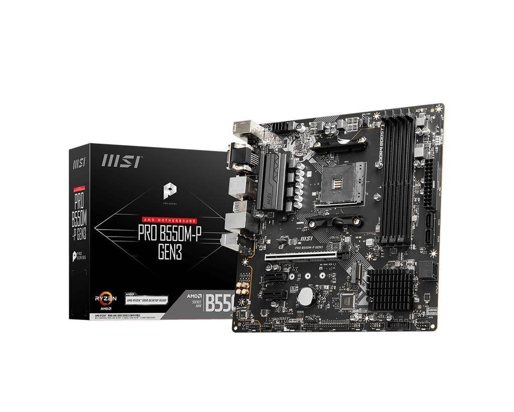 Placa Madre MSI PRO B550M-P GEN3, Socket AM4-0