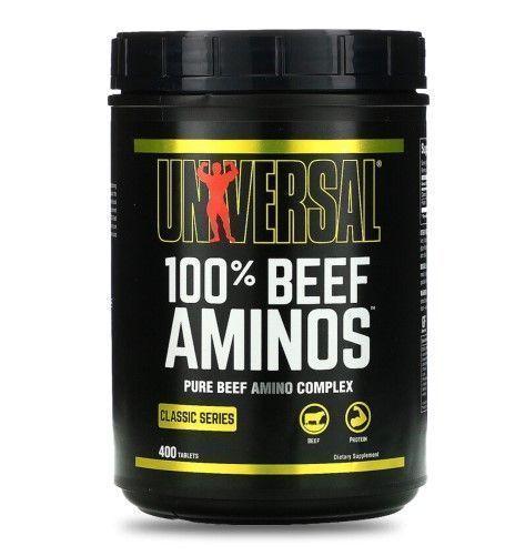 100% Beef aminos  universal  400 tabletas-0