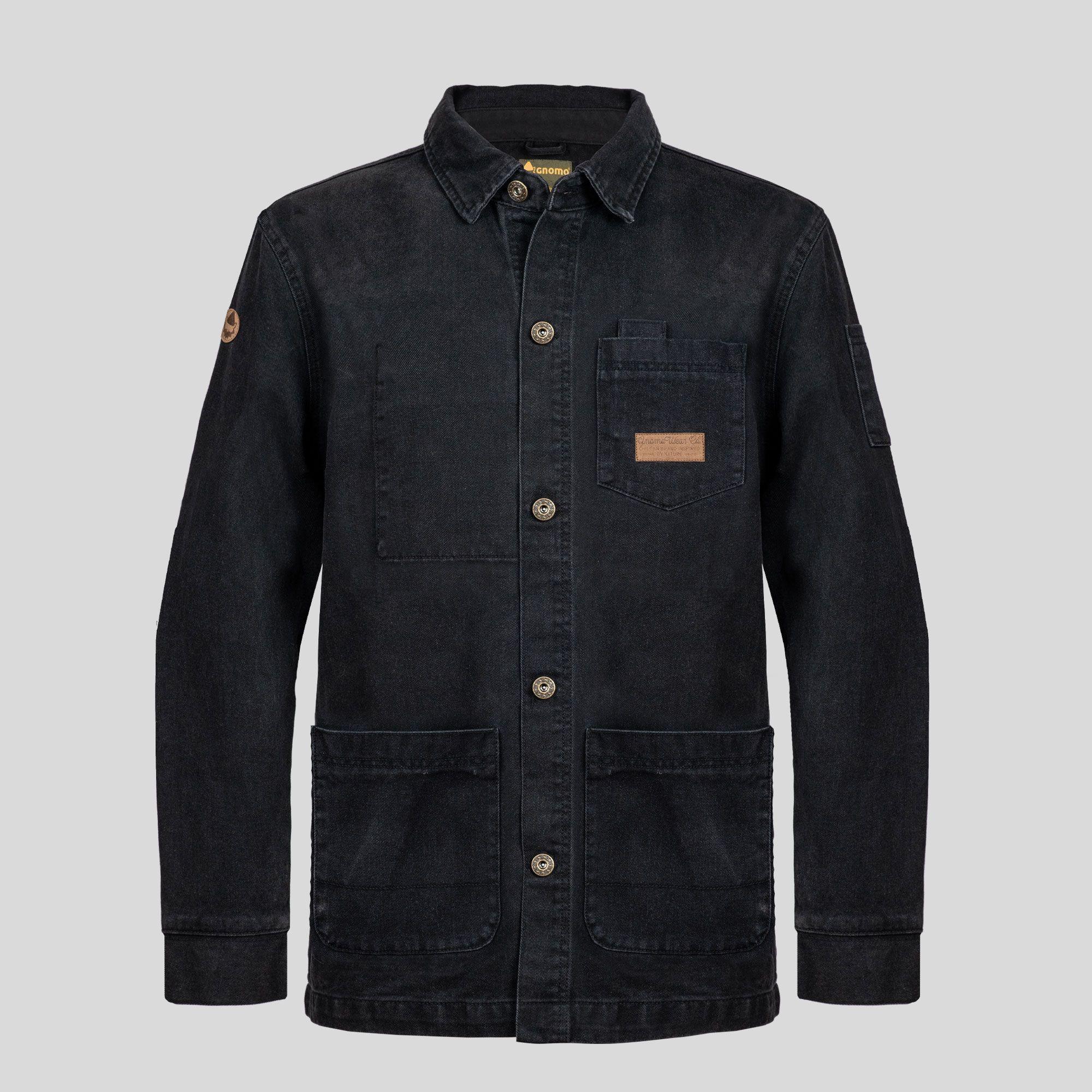 Chaqueta Denim Harbut Hombre Black Gnomo-3