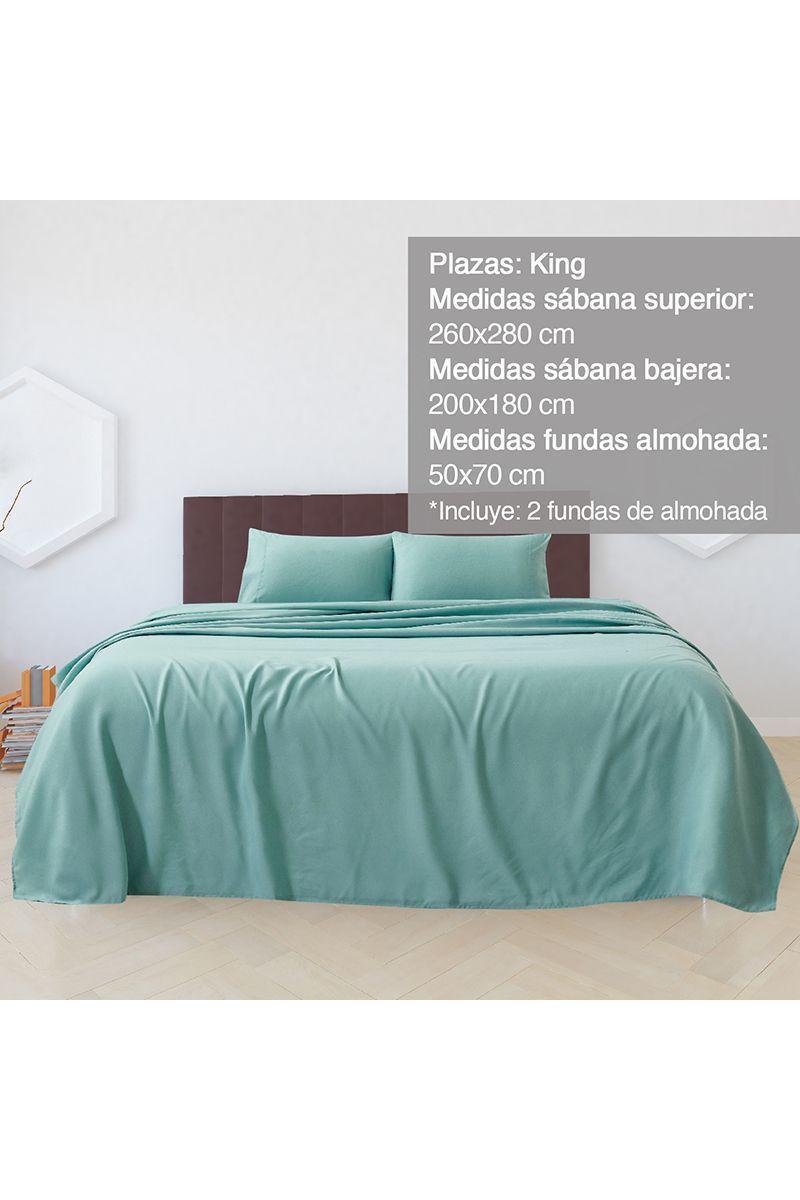 Sábanas de Microfibra Ellie King Verde-1