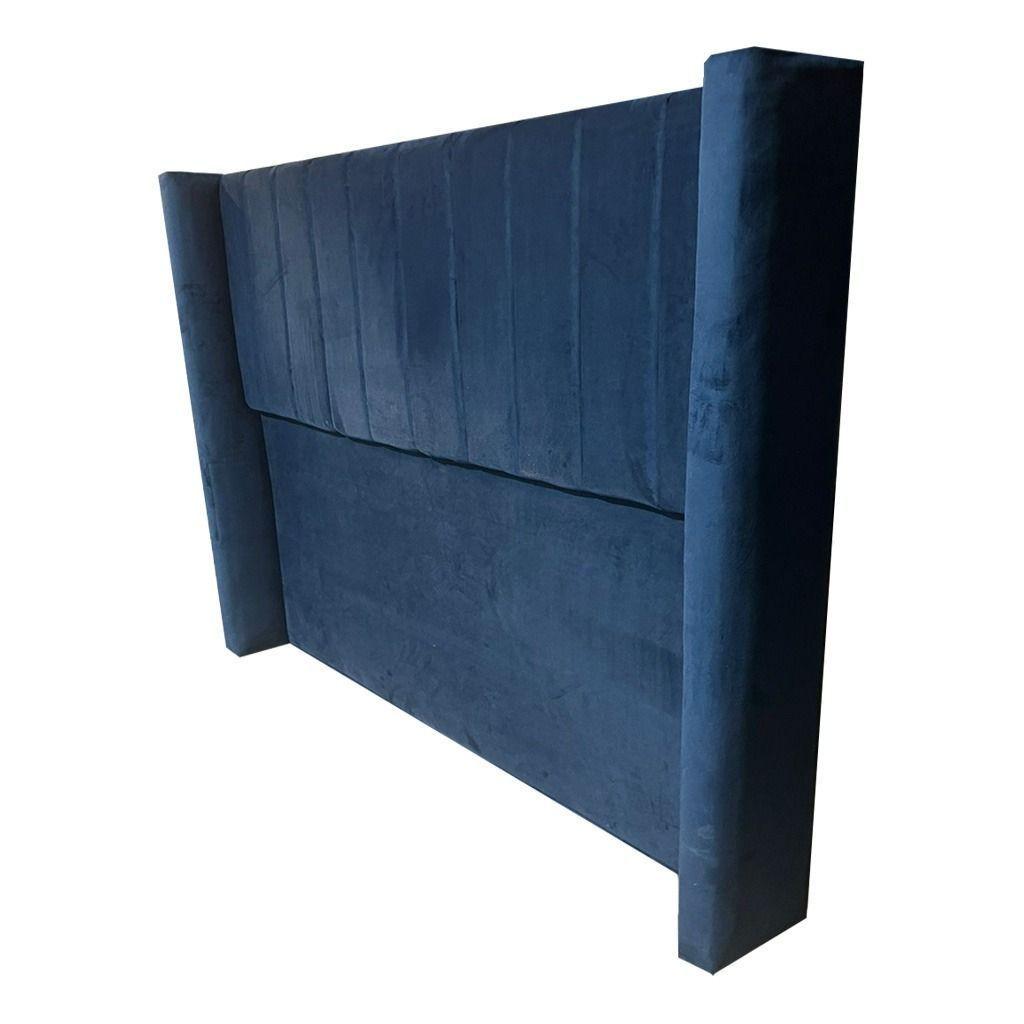 Respaldo Tubular HVM 2P Azul Oscuro a piso Brazos-2