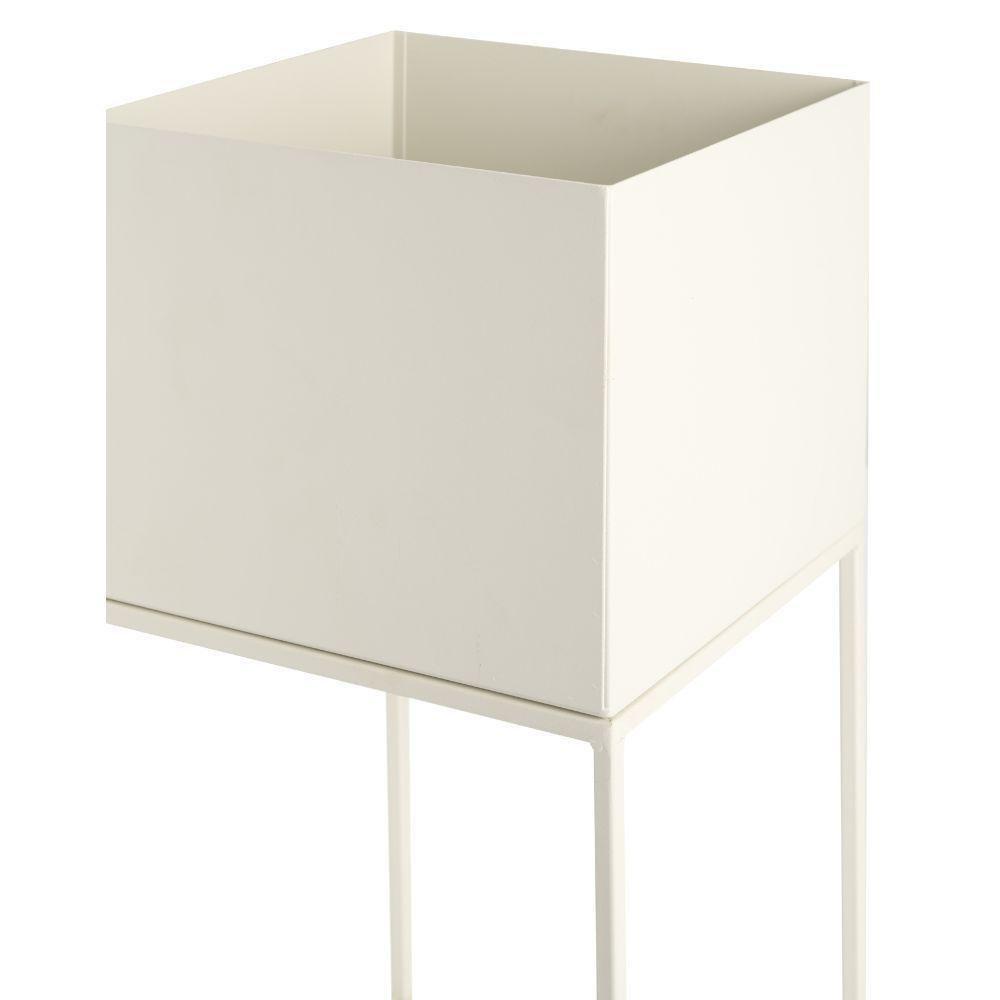 MACETERO METAL BLANCO 28X28X55-3