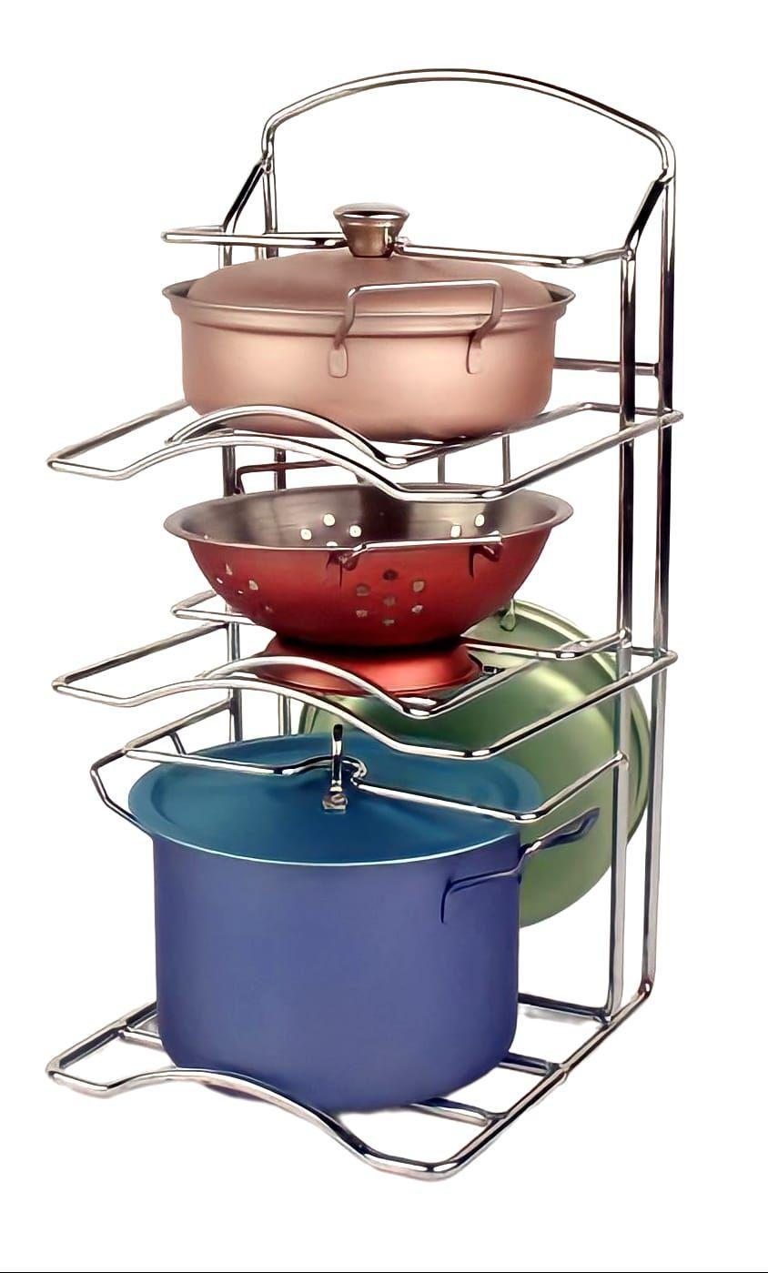 Juego Batería De Ollas Metálicas Con Organizador Juguete