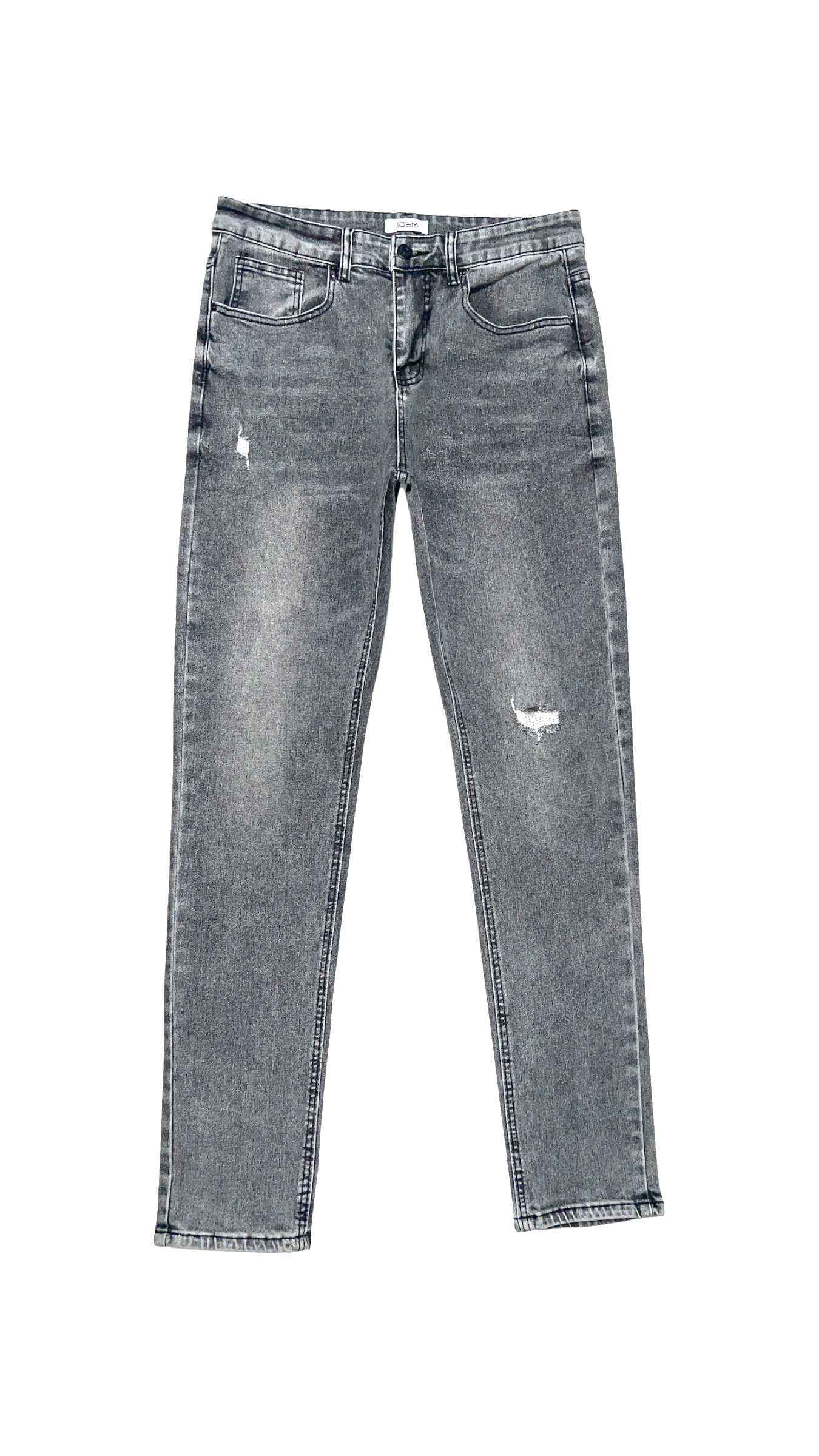 Jeans Hombre Slim Gris Focalizado suave con Destroyer-6