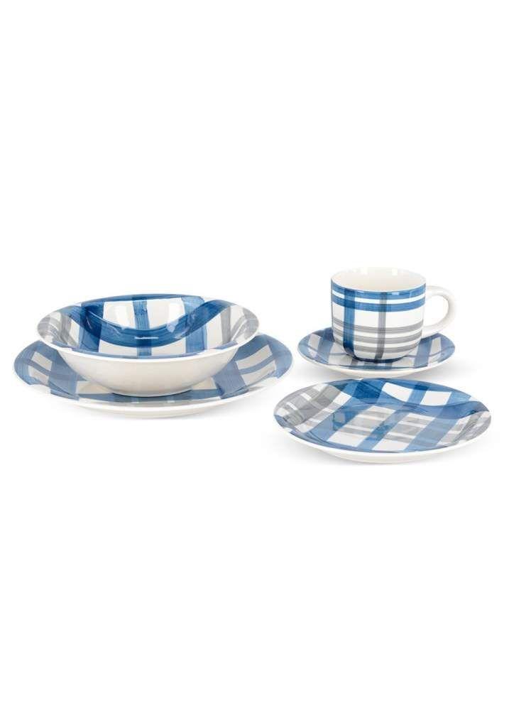 Juego Vajilla 30pcs Florence Hallen Porcelana Cocina Hogar-0