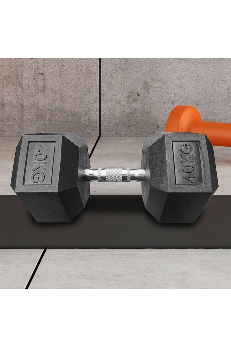 Mancuerna Hexagonal 40 Kg Negro-5