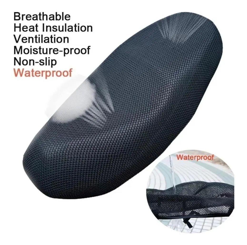 Funda Cubre Asiento Moto Bicimoto Malla Protector Solar.          (XXL)-7