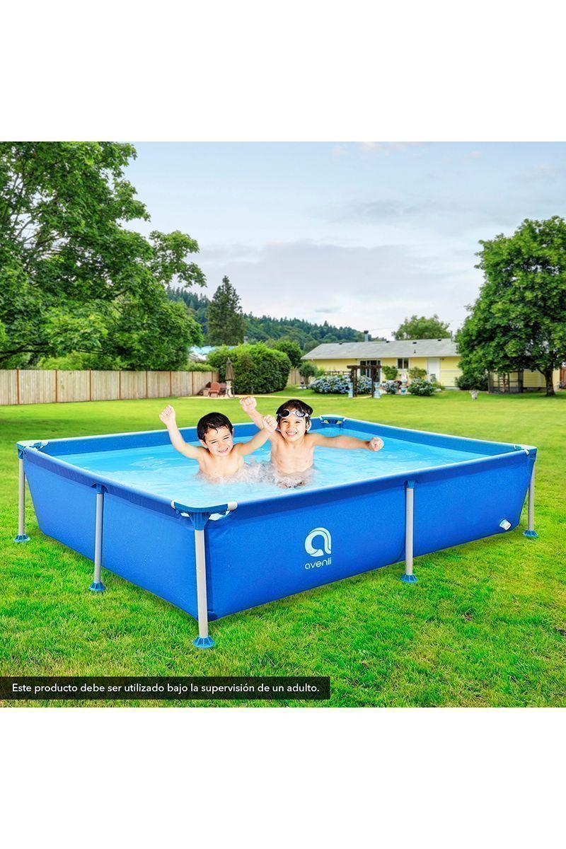 Piscina Rectangular 1125Lts 42x188x127cm Celeste-5